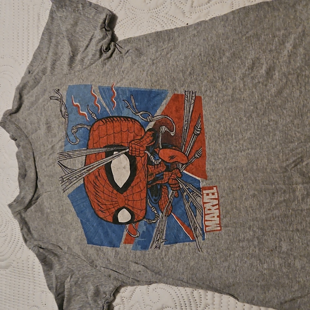 Pop Spiderman Boys Shirt Size Small Grey
